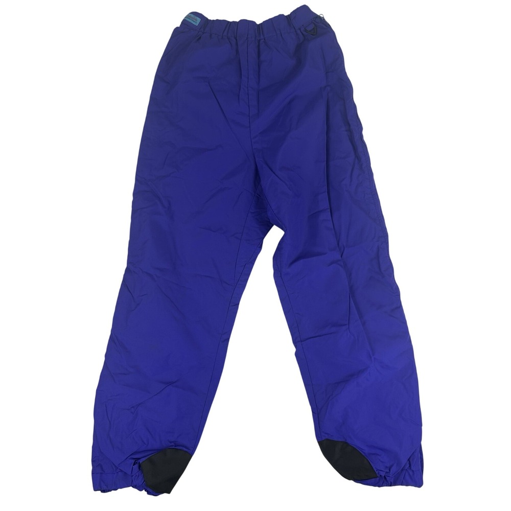 Columbia Vintage Purple Nylon Snow Pant Ladies L F2 XL 8380 Ski Trousers Zip Leg
